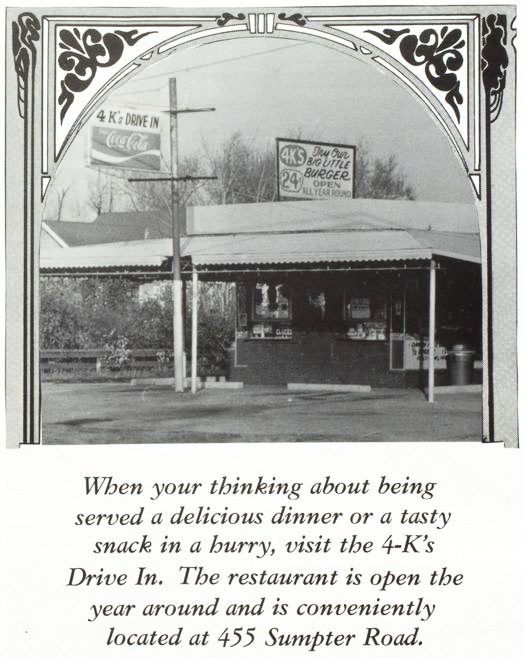 4 Ks Drive-in (Friendly Franks Country Dairy) - 1960S Yearbook Ad